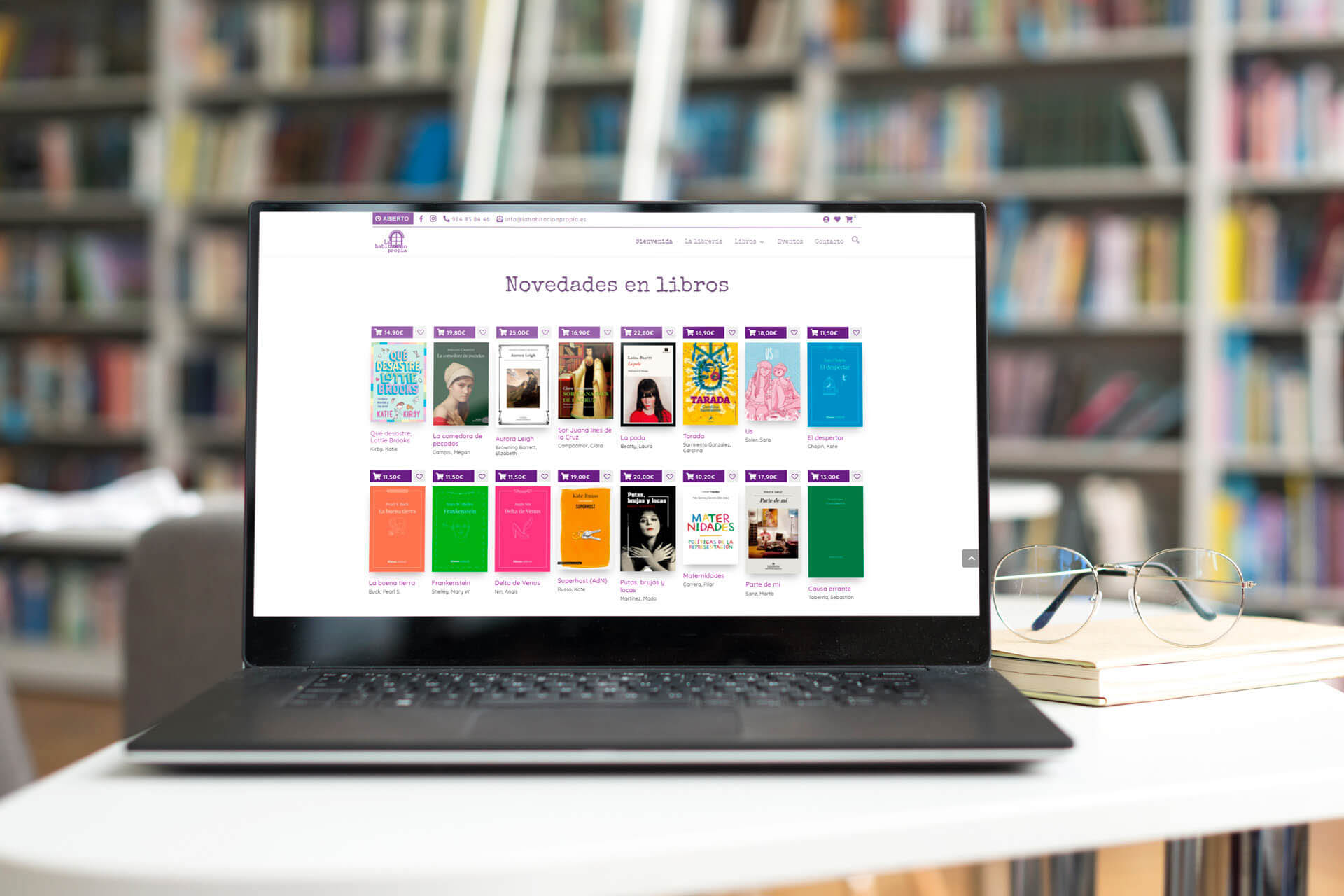 Development of online bookstore located in Gijón