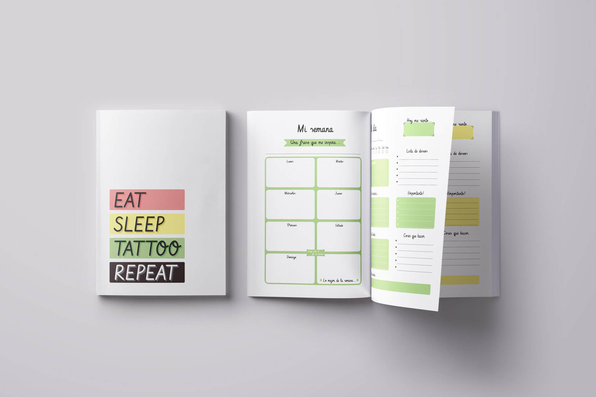 Diseño de planificador diario y semanal
