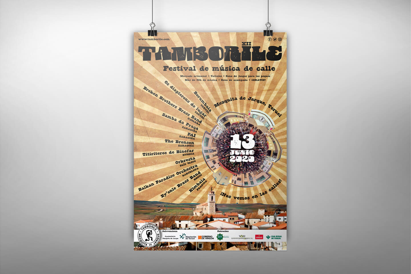 Diseño de cartel para festival de música de calle