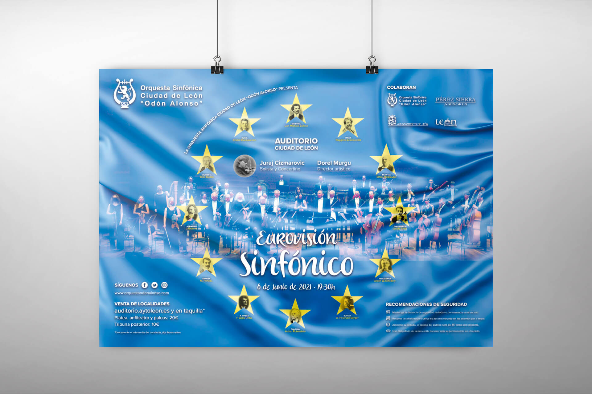 Poster design for the León Symphony Orchestra