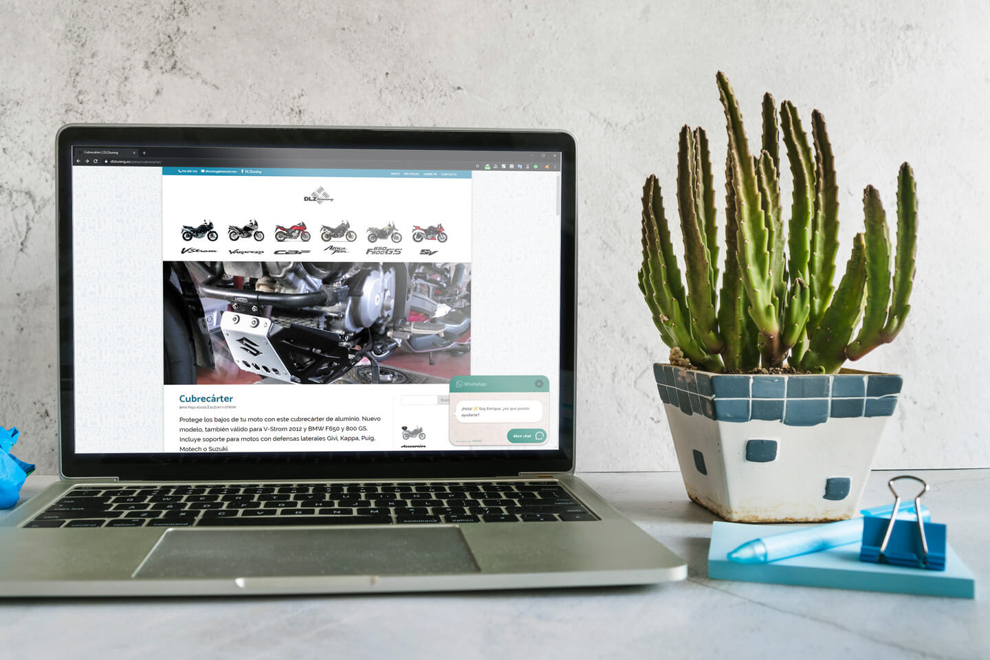 Inserción de Whatsapp en la web para facilitar la comunicación con los clientes